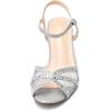 image:imageDREAM PAIRS Womens Nina Low Heel Pump Sandals150silver