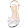 image:imageDREAM PAIRS Womens Nina Low Heel Pump Sandals150white