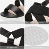 image:imageDREAM PAIRS Womens Open Toe Ankle Strap Platform Wedge SandalsBlack