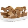 image:imageDREAM PAIRS Womens Open Toe Ankle Strap Platform Wedge SandalsCamel