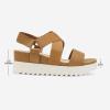 image:imageDREAM PAIRS Womens Open Toe Ankle Strap Platform Wedge SandalsCamel