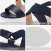image:imageDREAM PAIRS Womens Open Toe Ankle Strap Platform Wedge SandalsNavy