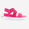 image:imageDREAM PAIRS Womens Open Toe Ankle Strap Platform Wedge SandalsNeonPink