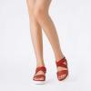 image:imageDREAM PAIRS Womens Open Toe Ankle Strap Platform Wedge SandalsRed