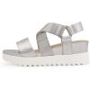 image:imageDREAM PAIRS Womens Open Toe Ankle Strap Platform Wedge SandalsSilver