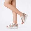 image:imageDREAM PAIRS Womens Open Toe Ankle Strap Platform Wedge SandalsSilver