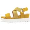 image:imageDREAM PAIRS Womens Open Toe Ankle Strap Platform Wedge SandalsYellow