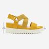 image:imageDREAM PAIRS Womens Open Toe Ankle Strap Platform Wedge SandalsYellow
