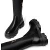 image:imageDREAM PAIRS Womens Over The Knee Platform Thigh High Boots Long Stretch Soft Chunky Lug Sole Fall BootsBlackPu