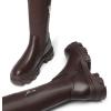 image:imageDREAM PAIRS Womens Over The Knee Platform Thigh High Boots Long Stretch Soft Chunky Lug Sole Fall BootsBrownPu