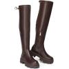 image:imageDREAM PAIRS Womens Over The Knee Platform Thigh High Boots Long Stretch Soft Chunky Lug Sole Fall BootsBrownPu