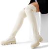 image:imageDREAM PAIRS Womens Over the Knee Platform BootsBeige