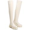 image:imageDREAM PAIRS Womens Over the Knee Platform BootsBeige