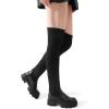 image:imageDREAM PAIRS Womens Over the Knee Platform BootsBlack