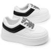 image:imageDREAM PAIRS Womens Platform Casual SneakersWhiteBlack