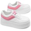 image:imageDREAM PAIRS Womens Platform Casual SneakersWhitePink