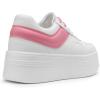 image:imageDREAM PAIRS Womens Platform Casual SneakersWhitePink
