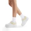 image:imageDREAM PAIRS Womens Platform Casual SneakersWhiteYellow