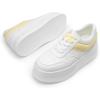 image:imageDREAM PAIRS Womens Platform Casual SneakersWhiteYellow