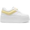 image:imageDREAM PAIRS Womens Platform Casual SneakersWhiteYellow