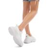 image:imageDREAM PAIRS Womens Platform Chunky Fashion Sneakers Slip On Walking Stylish Lightweight Classic Casual SneakerWhite