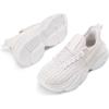 image:imageDREAM PAIRS Womens Platform Chunky Fashion Sneakers Slip On Walking Stylish Lightweight Classic Casual SneakerWhite