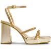 image:imageDREAM PAIRS Womens Platform Strappy Heels Open Toe Ankle Strap Square Party Sandals Y2K Dress ShoesGold