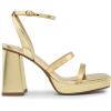 image:imageDREAM PAIRS Womens Platform Strappy Heels Open Toe Ankle Strap Square Party Sandals Y2K Dress ShoesGoldpat