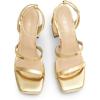 image:imageDREAM PAIRS Womens Platform Strappy Heels Open Toe Ankle Strap Square Party Sandals Y2K Dress ShoesGoldpat