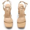 image:imageDREAM PAIRS Womens Platform Strappy Heels Open Toe Ankle Strap Square Party Sandals Y2K Dress ShoesNude