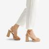 image:imageDREAM PAIRS Womens Platform Strappy Heels Open Toe Ankle Strap Square Party Sandals Y2K Dress ShoesNude
