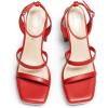 image:imageDREAM PAIRS Womens Platform Strappy Heels Open Toe Ankle Strap Square Party Sandals Y2K Dress ShoesRedpu