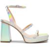image:imageDREAM PAIRS Womens Platform Strappy Heels Open Toe Ankle Strap Square Party Sandals Y2K Dress ShoesSilver