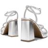 image:imageDREAM PAIRS Womens Platform Strappy Heels Open Toe Ankle Strap Square Party Sandals Y2K Dress ShoesSilverrhinestone