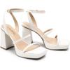 image:imageDREAM PAIRS Womens Platform Strappy Heels Open Toe Ankle Strap Square Party Sandals Y2K Dress ShoesWhite