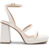 image:imageDREAM PAIRS Womens Platform Strappy Heels Open Toe Ankle Strap Square Party Sandals Y2K Dress ShoesWhite