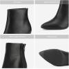 image:imageDREAM PAIRS Womens Pointed Toe Ankle Boots High Heel Booties Fashion Zipper Dress BootsBlackPu