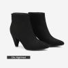 image:imageDREAM PAIRS Womens Pointed Toe Ankle Boots High Heel Booties Fashion Zipper Dress BootsBlackSuede