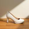 image:imageDREAM PAIRS Womens Pumps Close Toe Low Heels Platform Heels Comfortable Office Work Dress Shoes for WomenWhitepu