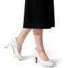 image:imageDREAM PAIRS Womens Pumps Close Toe Low Heels Platform Heels Comfortable Office Work Dress Shoes for WomenWhitepu