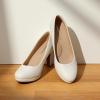 image:imageDREAM PAIRS Womens Pumps Close Toe Low Heels Platform Heels Comfortable Office Work Dress Shoes for WomenWhitepu