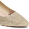 image:imageDREAM PAIRS Womens Pumps Closed Toe Pointed Toe Kitten Heels for Women Party Dance Wedding Dress Shoes for WomenGold