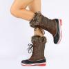 image:imageDREAM PAIRS Womens River1 Mid Calf Waterproof Winter Snow BootsBrown