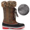 image:imageDREAM PAIRS Womens River1 Mid Calf Waterproof Winter Snow BootsBrown