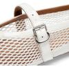 image:imageDREAM PAIRS Womens Round Toe Mary Jane Ballet FlatsWhite