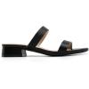 image:imageDREAM PAIRS Womens Slides Heels Slip On Low Block Sandals Two Strap Open Round Toe Chunky Casual Summer Mules ShoesBlack