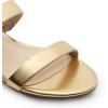 image:imageDREAM PAIRS Womens Slides Heels Slip On Low Block Sandals Two Strap Open Round Toe Chunky Casual Summer Mules ShoesGold