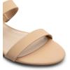 image:imageDREAM PAIRS Womens Slides Heels Slip On Low Block Sandals Two Strap Open Round Toe Chunky Casual Summer Mules ShoesNudenubuck