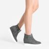 image:imageDREAM PAIRS Womens Slip on High Top Wedge Sneakers Hidden Heel Platform Wedgie Ankle BootiesGreyPu