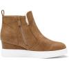 image:imageDREAM PAIRS Womens Slip on High Top Wedge Sneakers Hidden Heel Platform Wedgie Ankle BootiesTanPu